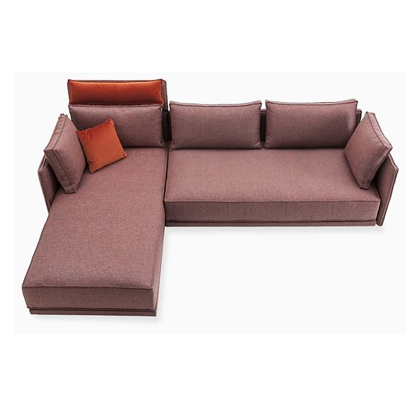 Anbausofa Cube Lounge von IPdesign in lachsrot
