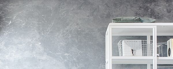 Rasch Textil Vliestapete in grau marmoriert