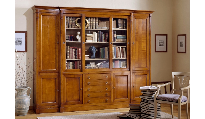 Schränke mit Glastüren von Ebanart aus Kirschbaum