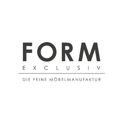 Logo Form exclusiv in schwarz