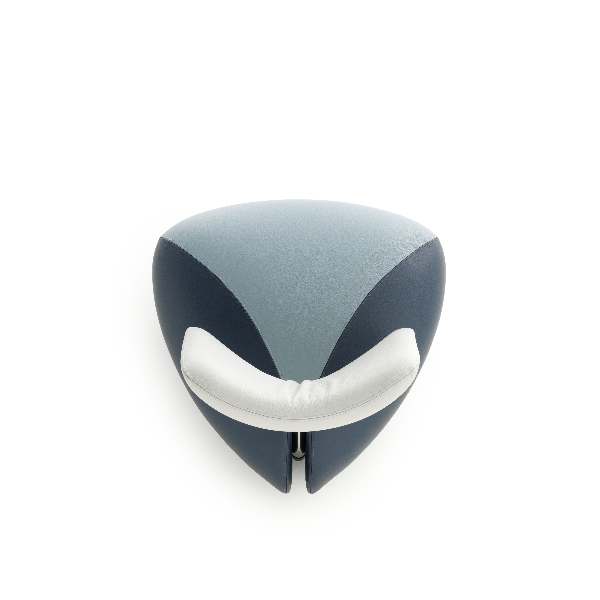 Leolux Pallone Sessel von oben in grau blau weiß