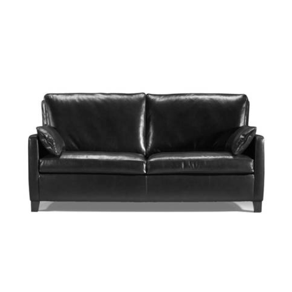 Werther Sofa Sierra in schwarzem Leder