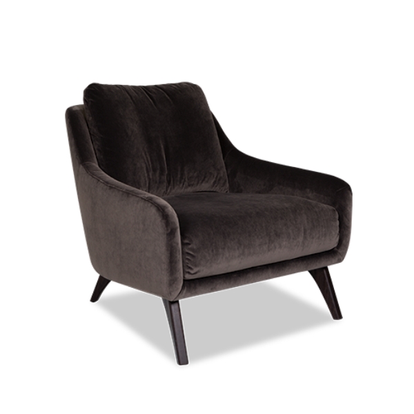 ipdesign Sessel Flow Lounge in dunkelbraun