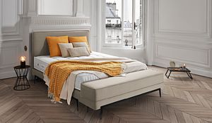 Boxspringbett von Treca Paris mit Kopfteil Adonis in beige