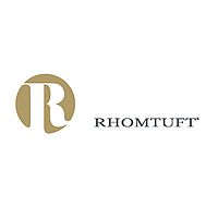 Rhomtuft Logo in gold und schwarz