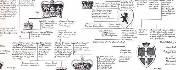 Timney Fowler Tapete Ancestral Lineage in schwarz und weiß