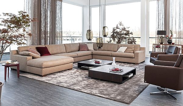 Ecksofa Inspiration in beige von BW