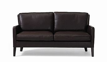 Werther Sofa Premio 373 in braunem Leder