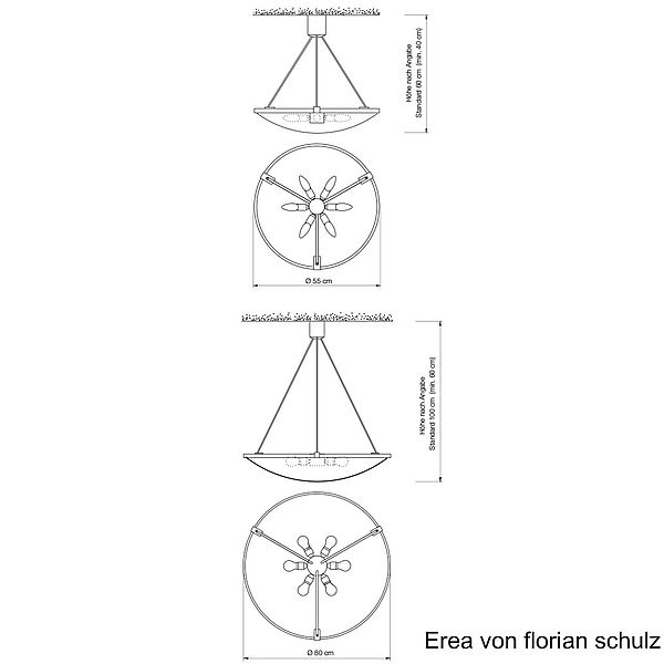 Florian Schulz Leuchter Erea, Zeichnung