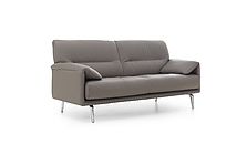 Leolux Sofa Bora Balanza in grau, hohe Rückenlehne