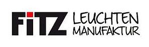 Fitz Leuchten Manufaktur Logo in schwarz mit rot