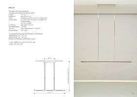 Pendelleuchte Pen 121 von VS Manufaktur mit Zeichnung