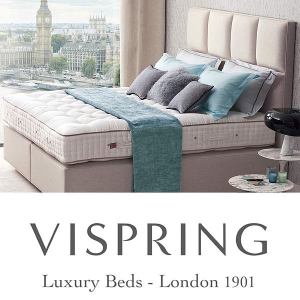 VISPRING Bett mit Dekoration