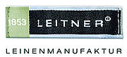 Logo Leitner Leinenmanufaktur in schwarz weiss