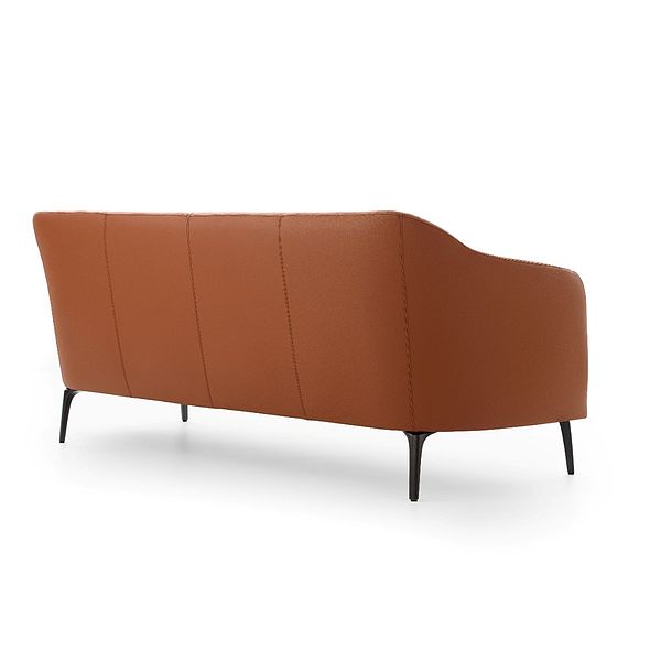 Leolux Sofa Lindo in rotbraun, Rückenansicht