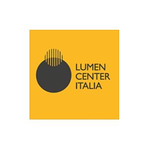 Logo von Lumen Center Italia in gelb/schwarz