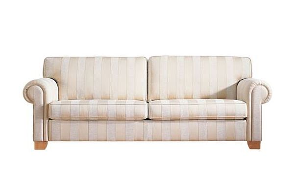 Werther Sofa Variation 100 in beige-vanille gestreift