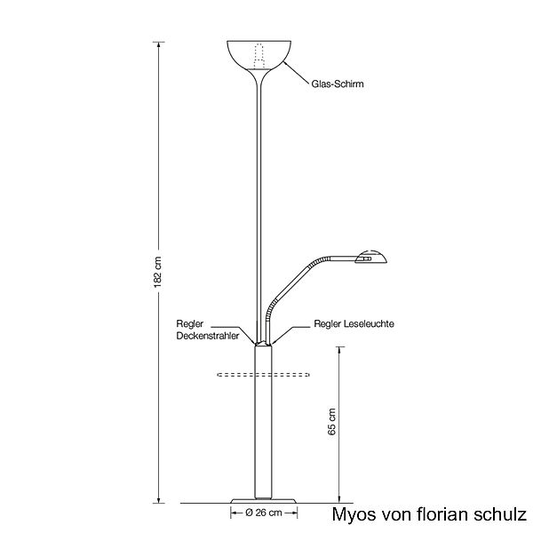 Florian Schulz Raumstrahler Myos, Zeichnung