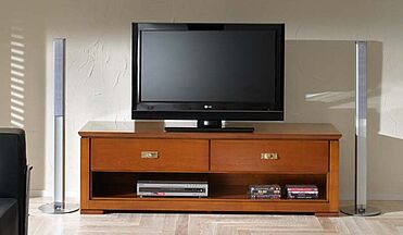 Ebanart Magneta 1054 HiFi Konsole mit Ablage und TV in Kirschbaum