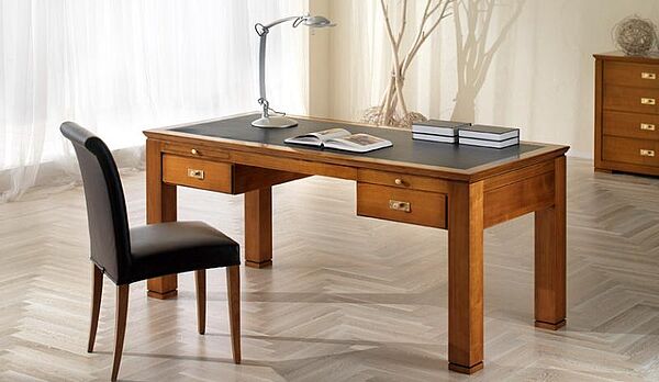 schreibtisch zwei schubladen kirschbaum ebanart magneta