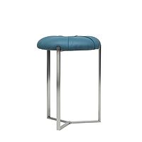 Hocker mit blauem Bezug Modell K15 Kuma von Ghyczy