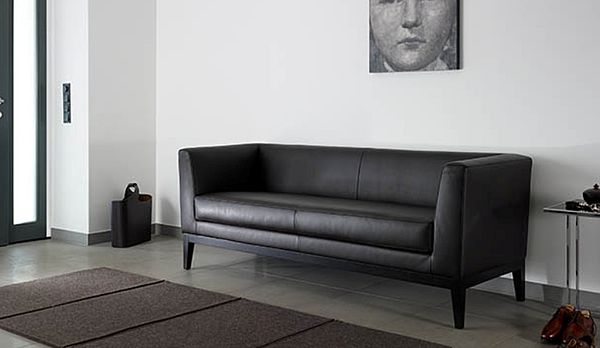 BW Polo dining Sofa schwarz Leder