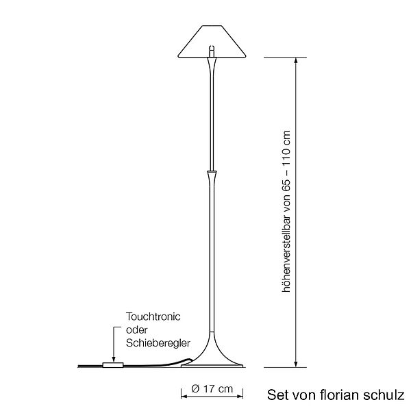 Florian Schulz Leseleuchte Set, Zeichnung