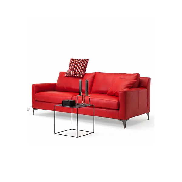 Werther Sofa Variation 111 in rotem Leder