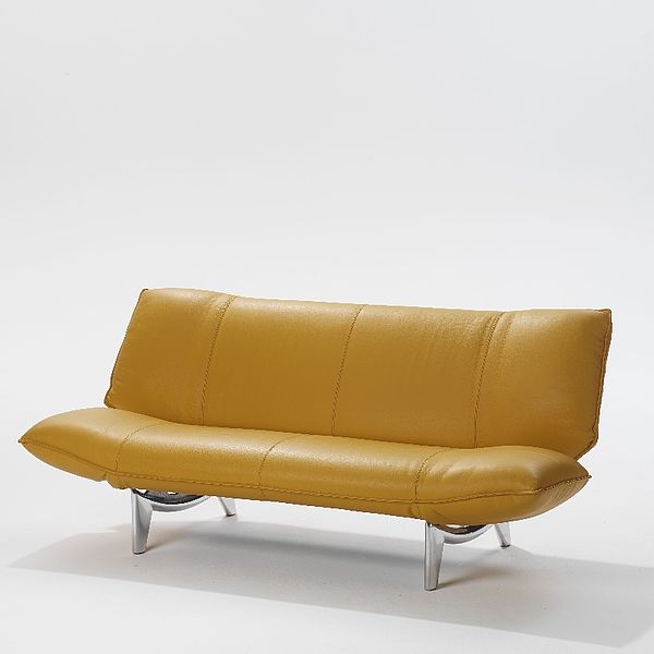 Leolux Sofa Tango in gelbem Leder