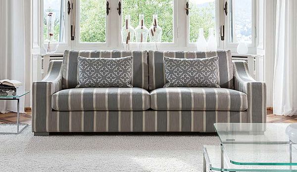 BW Sofa Inspiration AL-Typ 5 in gestreiftem Stoff