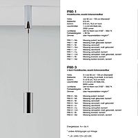 Datenblatt von P80 Pendelleuchte von VS Manufaktur