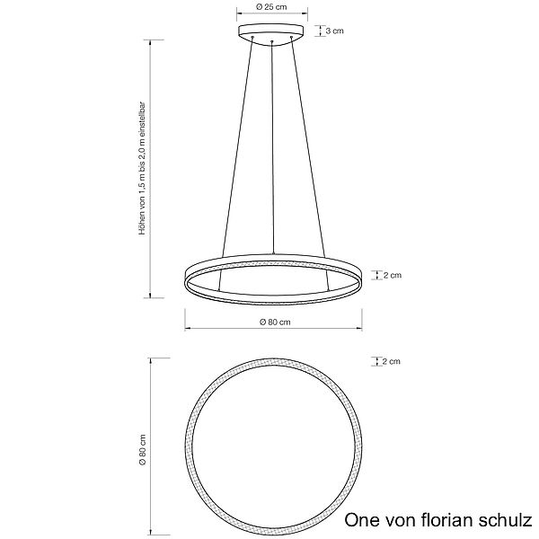 Florian Schulz Leuchter One, Zeichnung