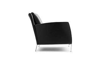Bench Sessel Firefly Chair in schwarz mit Edelstahlfüßen