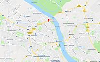 Karte von Bonn von Google, markiert ist unser Standort Römerstraße 218 in 53117 Bonn