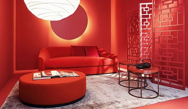 Meridiani Sofa Lenny Fit in rot