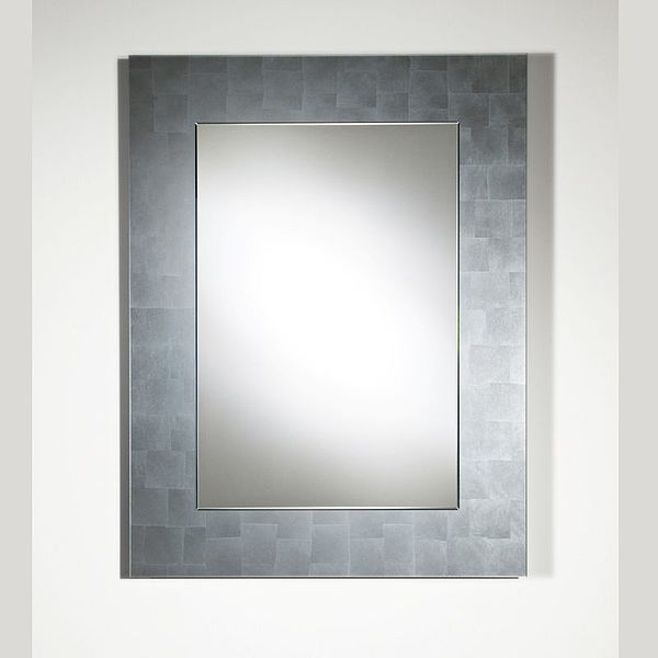 DeKnudt-Decora rechteckiger Spiegel Basic Rectangle in Silber