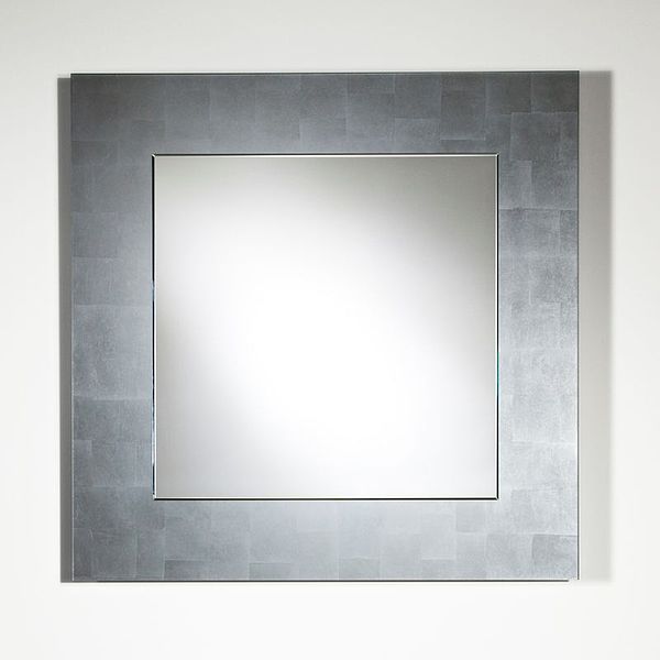 DeKnudt-Decora quadratischer Spiegel Basic mit Blattsilber-Rahmen