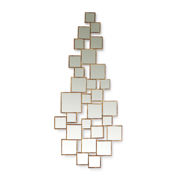 Spiegel Cubic in Renaissence Gold von Christopher Guy