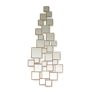 Spiegel Cubic von Christopher Guy in Ranaissance Gold