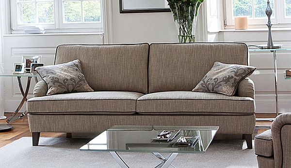 BW Sofa Passion in graubraunem Stoffbezug