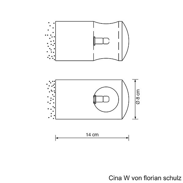 Florian Schulz Wandleuchte CINA B, Zeichnung