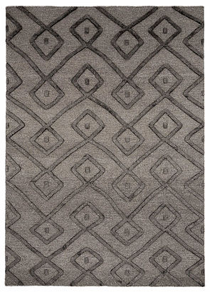 Teppich 200x200 cm Malabar von Warli in braun Tönen