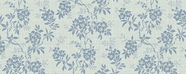 Sandberg Tapete Vera, florales Muster in blau