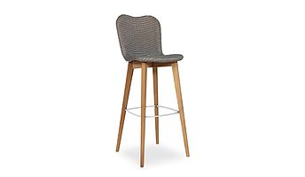 Vincent Sheppard Bar Stool Lily, graubrauner Sitz