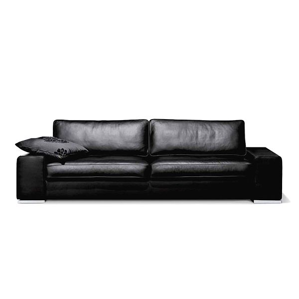 ipdesign Ledersofa Jon Edwards in schwarz