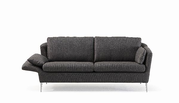 Werther Clou Sofa in schwarzem Stoff