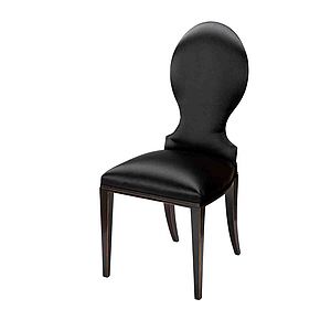 gepolsterter Stuhl Diamante 031 von Miazzo mit schwarzem Stoffbezug