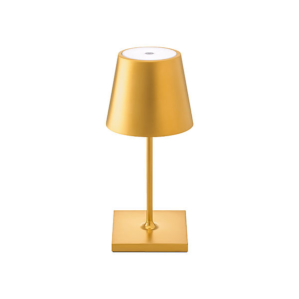 Stableuchte NUINDIE mini, Höhe 180 mm, goldfarben matt, LED mit Akku