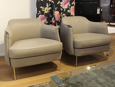 2 Sessel Bohème von Cierre in grau