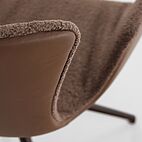 Detail: innen Stoff - außen Leder